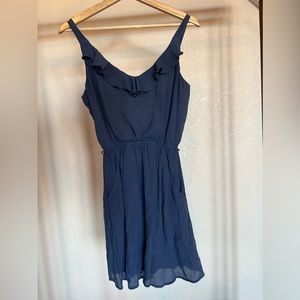 Speechless dark blue dress with pockets!
